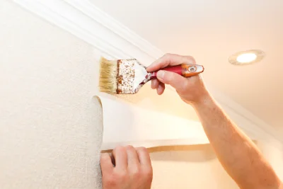 Pose de papier peint à Lichtenberg — revêtements muraux et toiles de verre